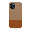 Sage Green & Walnut Brown iPhone 12 Pro Max Leather Case-Kulör Cases- Custom Apple Phone Case