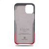 Peacock Blue & Crimson Red iPhone 12 Max Leather Case-Kulör Cases- Custom Apple Phone Case