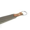 Sage Green & Walnut Brown Leather Keychain-Kulör Cases