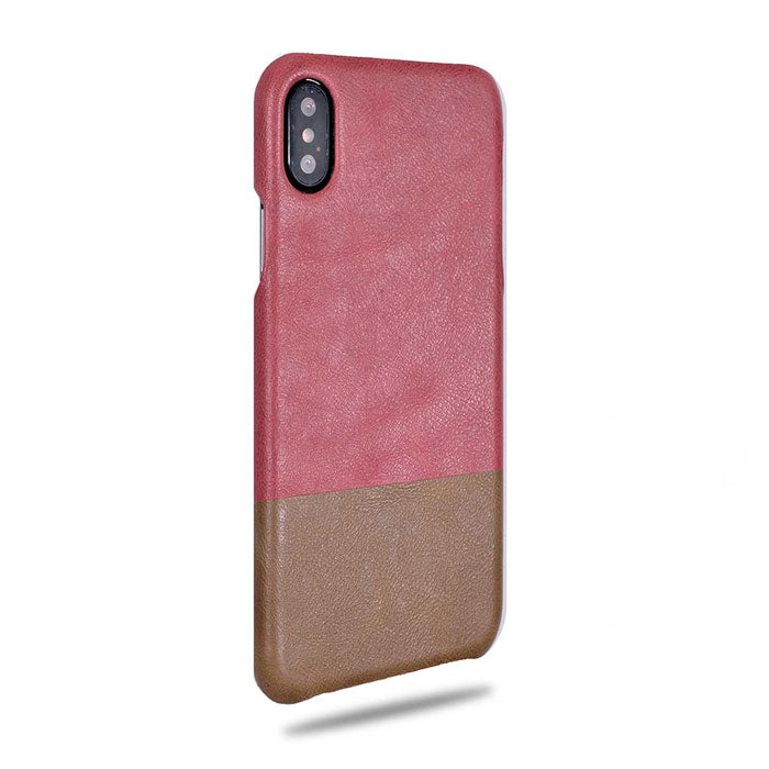 Buy personalized Rosewood Pink & Sage Green iPhone Xs Max Leather Case online-Kulör Cases