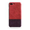 Buy personalized Crimson Red & Wine Purple iPhone 8 Plus / iPhone 7 Plus Leather Case online-Kulör Cases