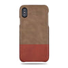 Buy personalized Sage Green & Walnut Brown iPhone Xs Max Leather Case online-Kulör Cases