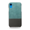 Buy personalized Ocean Blue & Pebble Gray iPhone XR Leather Case online-Kulör Cases