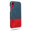 Buy personalized Peacock Blue & Crimson Red iPhone XR Leather Case online-Kulör Cases