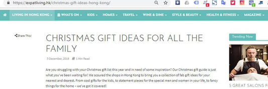 We're Featured on Expat Living's Christmas Gift Guide-Kulör Cases