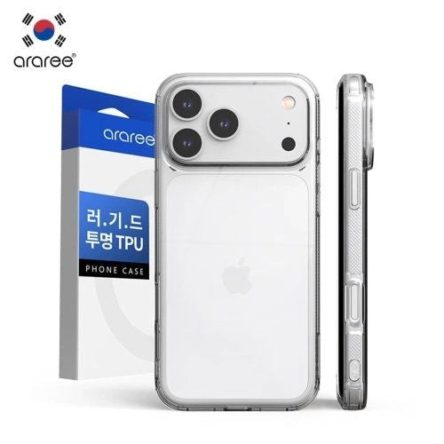 Araree – iPhone 18 Pro / iPhone 18 Pro Max / 17 Pro / 17 Pro Max CASE PHONE COVER FLEXIELD CLEAR TPU Shock Protection Corner Bumper