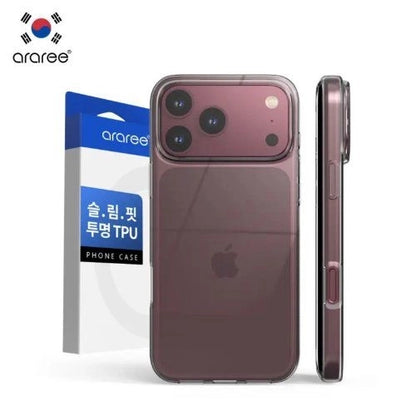 Araree – iPhone 18 Pro / 18 Pro Max / 17 Pro / 17 Pro Max CASE PHONE COVER A-FIT CLEAR TPU Anti-Yellowing Shock Absorption
