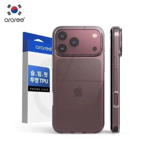 Araree – iPhone 18 Pro / 18 Pro Max / 17 Pro / 17 Pro Max CASE PHONE COVER A-FIT CLEAR TPU Anti-Yellowing Shock Absorption