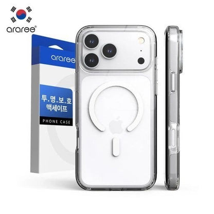 Araree – iPhone 18 Pro / iPhone 18 Pro Max / 17 Pro / 17 Pro Max CASE PHONE COVER DUPLE M CLEAR TPU+PC Magnetic MagSafe Shockproof