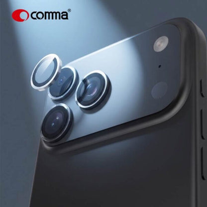 Comma – Sapphire Lens Protector for iPhone 18 Pro / 18 Pro Max | "Eagle Eye" Series – Mohs 9 Hardness, AR Anti-Reflective Coating, Sapphire Glass, Titanium Alloy Frame (3-Pack)