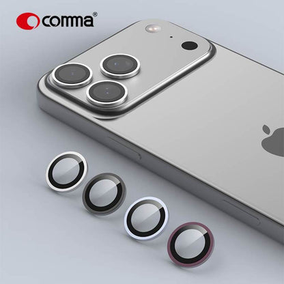 Comma – Sapphire Lens Protector for iPhone 18 Pro / 18 Pro Max | "Eagle Eye" Series – Mohs 9 Hardness, AR Anti-Reflective Coating, Sapphire Glass, Titanium Alloy Frame (3-Pack)