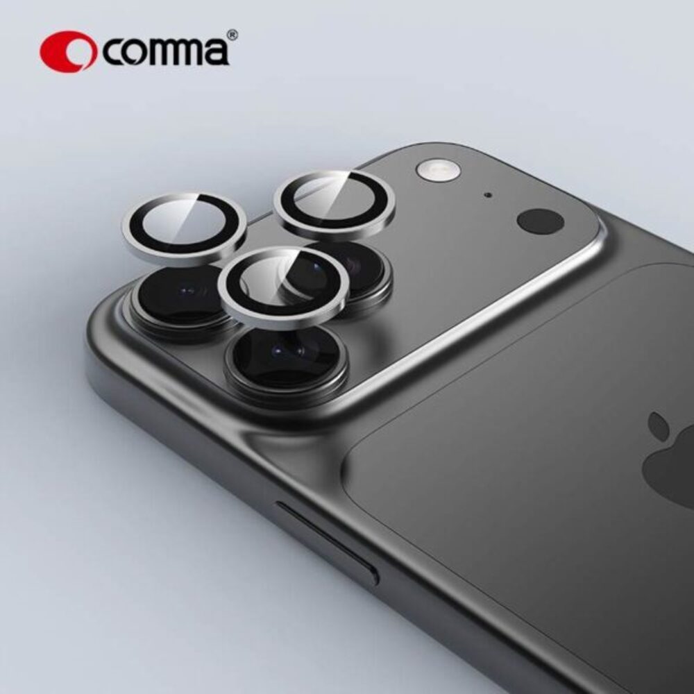 Comma – Sapphire Lens Protector for iPhone 18 Pro / 18 Pro Max | "Eagle Eye" Series – Mohs 9 Hardness, AR Anti-Reflective Coating, Sapphire Glass, Titanium Alloy Frame (3-Pack)