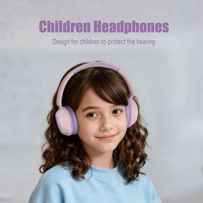 Kulor - Wireless Bluetooth Headphones, Children's Over-Ear Bluetooth Headphones, Foldable, Kids Mode