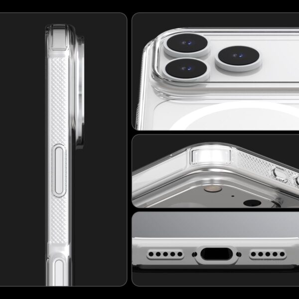 Araree – iPhone 18 Pro / 18 Pro Max Phone Case FLEXIELD M, Magnetic Magsafe, Shockproof Protection, Reinforced Corners, Transparent Phone Case