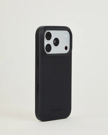 Troubadour & Mujjo - iPhone 18 Pro Full Leather Phone Case, Velore Leather, Compatible with MagSafe Magnetic Case