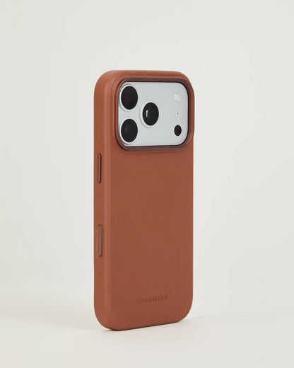 Troubadour & Mujjo - iPhone 18 Pro Full Leather Phone Case, Velore Leather, Compatible with MagSafe Magnetic Case