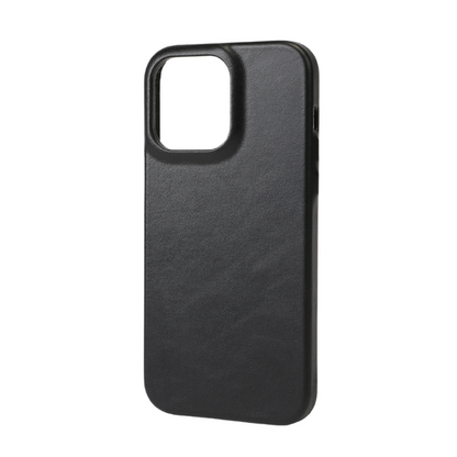 All Black iPhone 14 Pro Max Leather Case with MagSafe