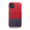 Crimson Red & Wine Purple iPhone 11 Leather Case-iPhone 11 Leather Snap-On Case-Personalized custom iPhone case-Kulör Cases