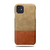 Sage Green & Walnut Brown iPhone 11 Leather Case-iPhone 11 Leather Snap-On Case-Personalized custom iPhone case-Kulör Cases