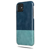 Peacock Blue & Ocean Blue iPhone 11 Leather Case-iPhone 11 Leather Snap-On Case-Personalized custom iPhone case-Kulör Cases