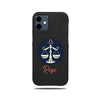 Personalized Libra iPhone 12 mini Black Leather Case-Kulör Cases