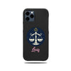 Personalized Libra iPhone 12 Pro Black Leather Case-Kulör Cases