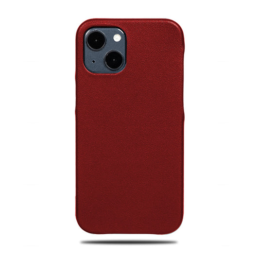 Crimson Red iPhone 13 Leather Case