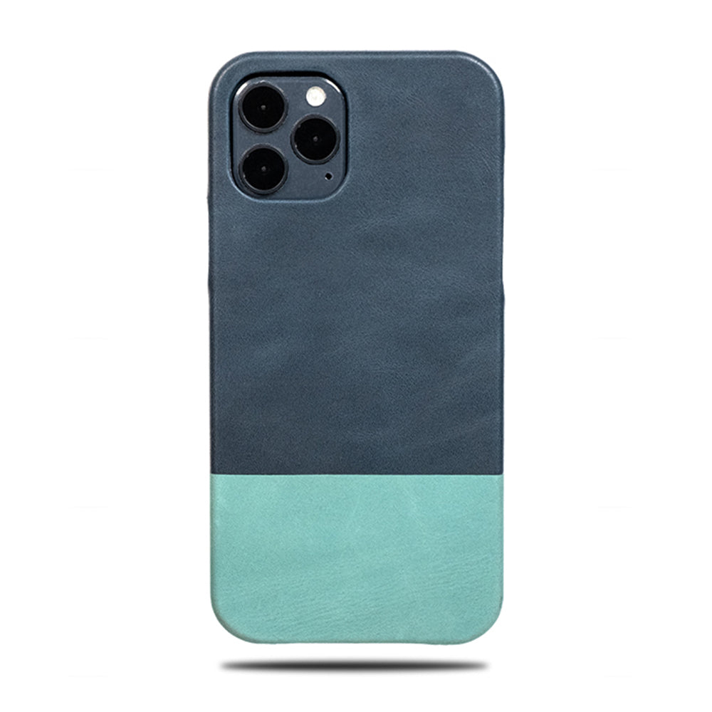 Blue Pebbled Leather iPhone 12 Pro Max Case - Michael Louis – Michael Louis  Inc
