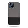 Fossil Gray & Crow Black iPhone 13 Leather Case