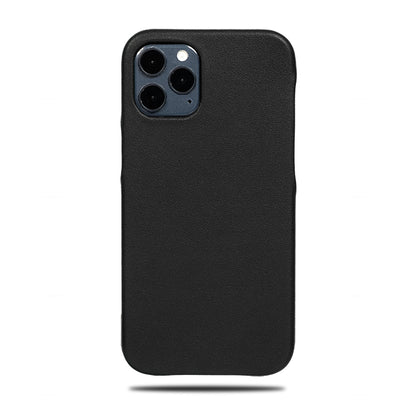 All Black iPhone 12 Pro Max Leather Case-Kulör Cases- Custom Apple Phone Case