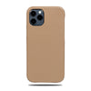 Khaki Brown iPhone 13 Pro Leather Case