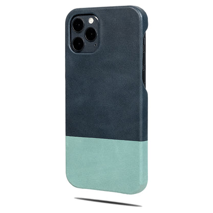Peacock Blue & Ocean Blue iPhone 12 Pro Max Leather Case-Kulör Cases- Custom Apple Phone Case