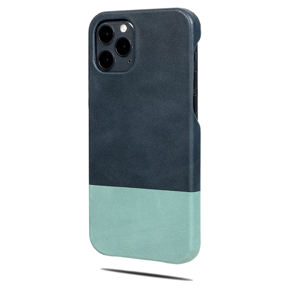Peacock Blue & Ocean Blue iPhone 13 Pro Leather Case