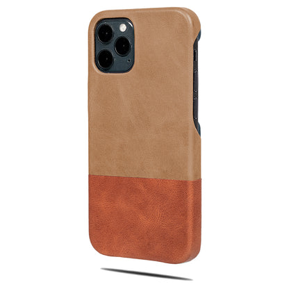 Sage Green & Walnut Brown iPhone 12 Pro Max Leather Case-Kulör Cases- Custom Apple Phone Case