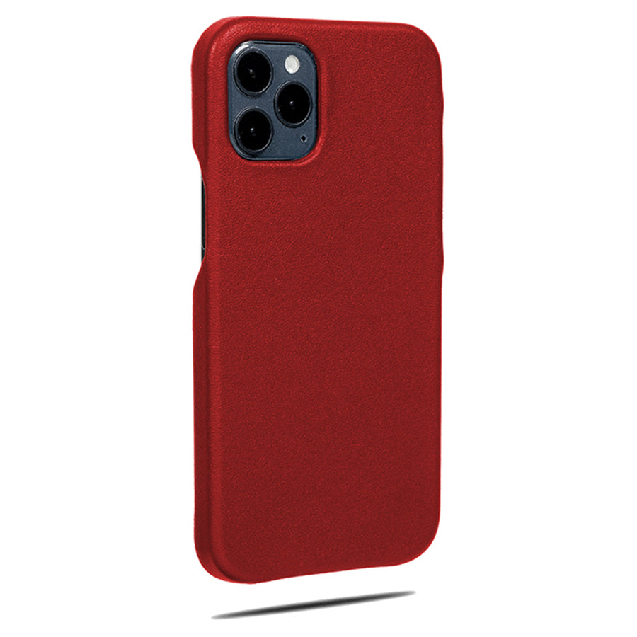 Crimson Red iPhone 13 Pro Max Leather Case（Compatible with iPhone 12 Pro Max）