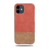 Rosewood Pink & Sage Green iPhone 12 Leather Case-Kulör Cases- Custom Apple Phone Case