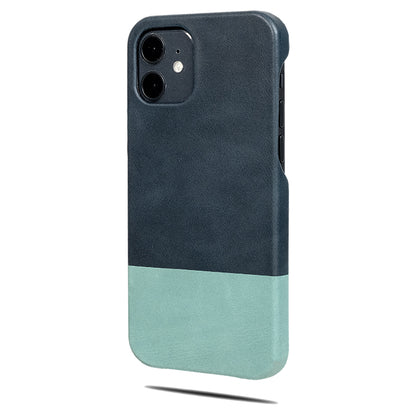 Peacock Blue & Ocean Blue iPhone 12 Max Leather Case-Kulör Cases- Custom Apple Phone Case