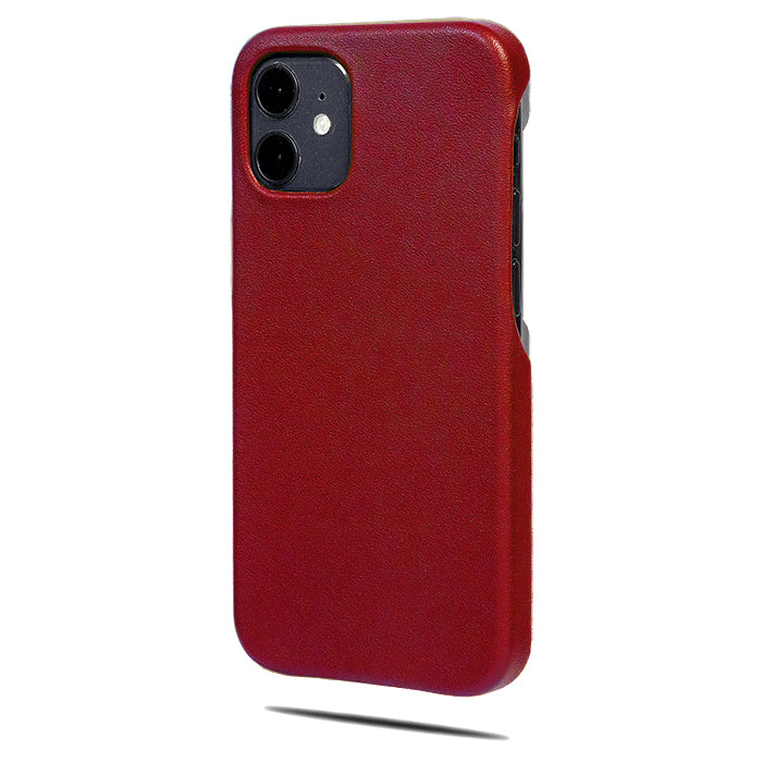 Crimson Red iPhone 12 mini Leather Case-Kulör Cases