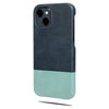 Peacock Blue & Ocean Blue iPhone 13 Leather Case
