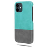 Ocean Blue & Pebble Gray iPhone 12 Max Leather Case-Kulör Cases- Custom Apple Phone Case