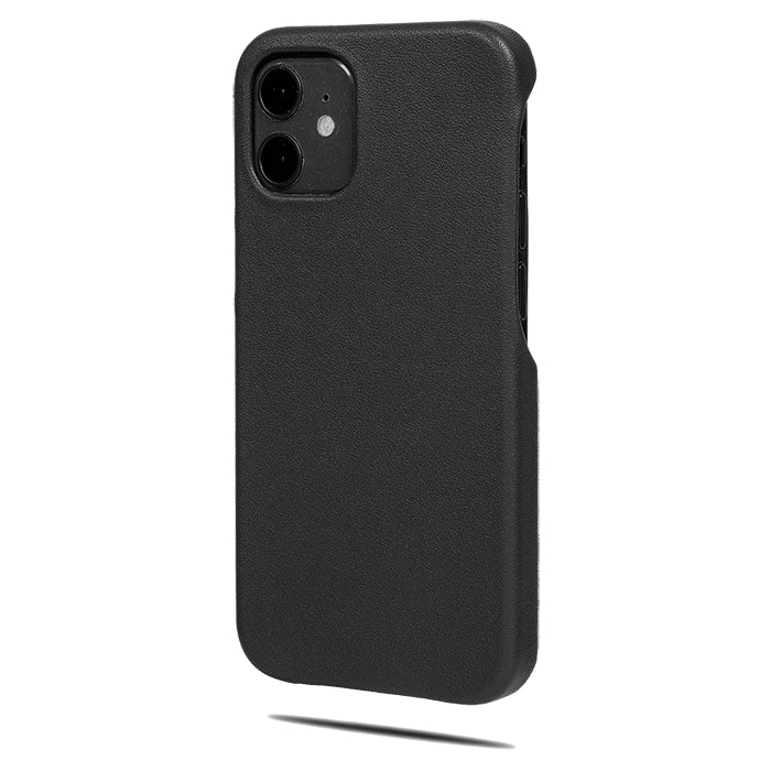 All Black iPhone 12 Max Leather Case-Kulör Cases- Custom Apple Phone Case