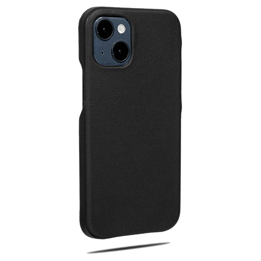 All Black iPhone 14 Plus Leather Case with MagSafe