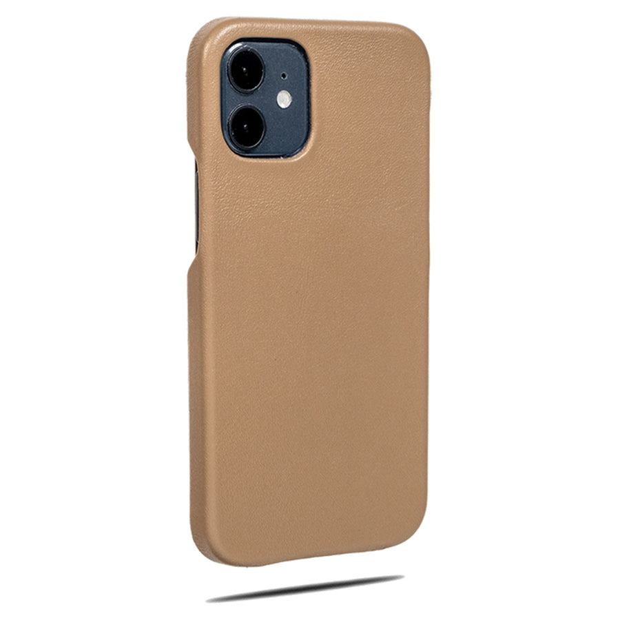 Khaki Brown iPhone 13 Pro Leather Case