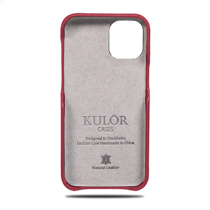 Crimson Red iPhone 13 Pro Max Leather Case（Compatible with iPhone 12 Pro Max）
