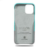 Ocean Blue & Pebble Gray iPhone 14 Pro Max Leather Case with MagSafe