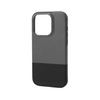 Fossil Gray & Crow Black iPhone 14 Pro Leather Case with MagSafe