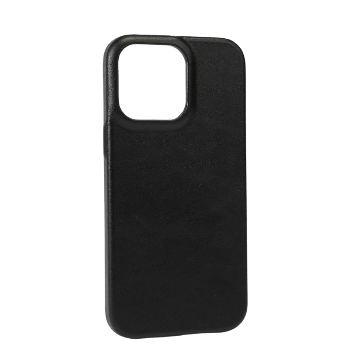 All Black iPhone 14 Pro Max Leather Case with MagSafe