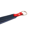 Peacock Blue & Crimson Red Leather Keychain-Kulör Cases