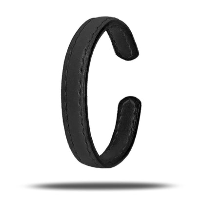 All Black Leather Bracelet-Kulör Cases