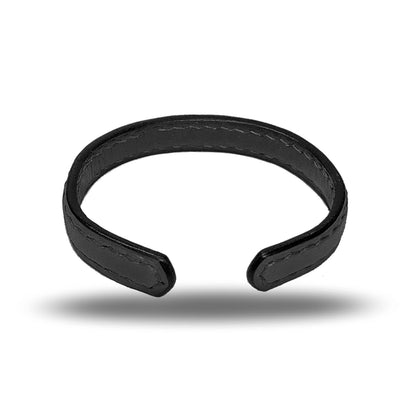 All Black Leather Bracelet-Kulör Cases